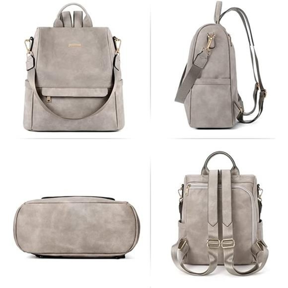 Womens Backpack Purse Fashion Large Shoulder Designer Bag For Women Travel - Picture 4 of 6